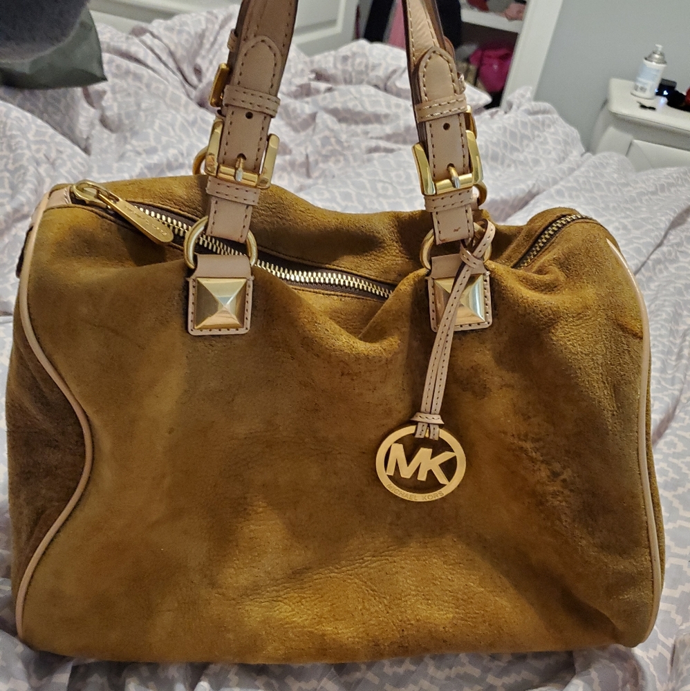 Michael Kors Distressed Tan Bag